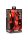 Hell Kiss Twisted Tongues Silicone Dildo - Red - 18,8 cm