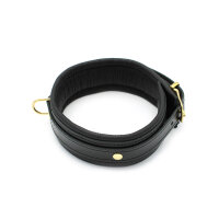 Shiny Black Leather Collar
