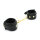 Shiny Black Leather Handcuff