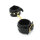 Shiny Black Leather Handcuff