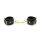 Shiny Black Leather Handcuff