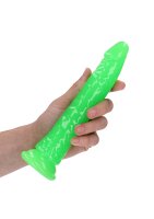 Slim Realistic Dildo with Suction Cup - Glow in the Dark - 22 cm