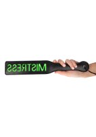 Mistress Paddle Glow in the Dark