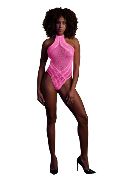 Shots Ouch! UV-Neon Body mit Neckholder Onesize pink