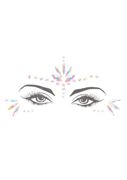Shots Ouch! Body jewelry glowing face stickers