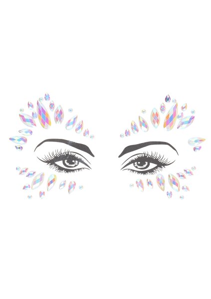 Shots Ouch! Body jewelry glowing face stickers