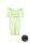 Shots Ouch!  UV-Neon Langarm Crop Top und langer Rock Plussize gr&uuml;n