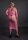 Shots Ouch!  UV-Neon Langarm Crop Top und langer Rock Plussize pink