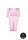 Shots Ouch!  UV-Neon Langarm Crop Top und langer Rock Plussize pink