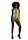 Shots Ouch! UV-Neon Body mit Cut Outs Onesize gr&uuml;n