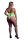 Shots Ouch! UV neon bodysuit with cut-outs plus size green