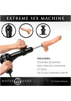 Master Series MS Obedience Chair with Sex Machine Black