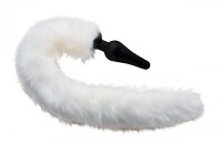 XR Brands White Fox Tail and Ears Set