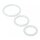 XR Brands Trinity For Men Penis Rings Set Of 3 Silicone Clear