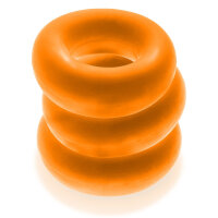 Oxballs Fat Willy 3er-Pack Penis/-Hodenringe Orange