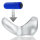 H&uuml;nkyjunk Buzzfuck Sling with Taint Vibe Vibrating Cock Sling Clear Ice