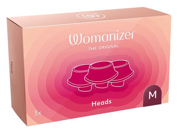 Womanizer 3x Ersatzkappen Premium 2 rot M