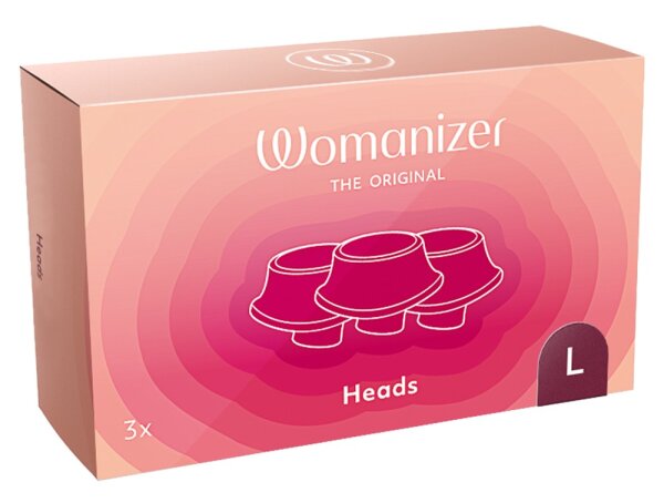 Womanizer 3x Ersatzkappen Premium 2 rot L