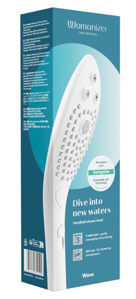 Womanizer Wave Multifunktions Duschaufsatz wei&szlig;