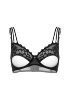 Unlined bra with faux underbust 90B