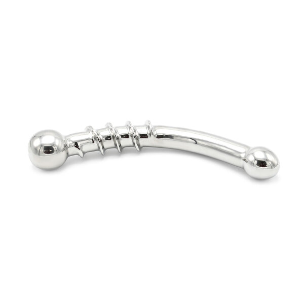 Curve Steel Dildo Twisted 21 cm