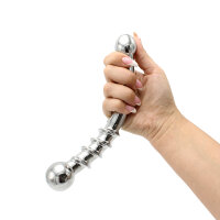 Curve Steel Dildo Twisted 21 cm