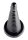 Giant Ribbed Anal Cone Black 8,9 cm