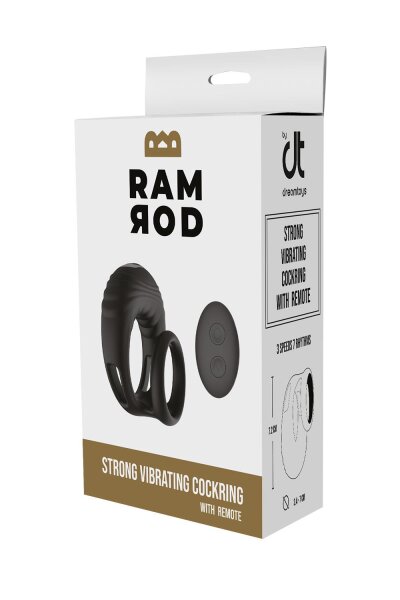 Ramrod Strong Vibrating Cockring With Remote