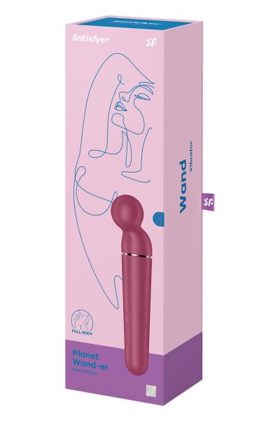 Satisfyer Planet Wand-er Berry + Rosegold