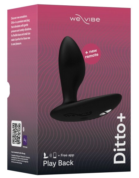 WE-VIBE Ditto+ Vibro Analplug schwarz