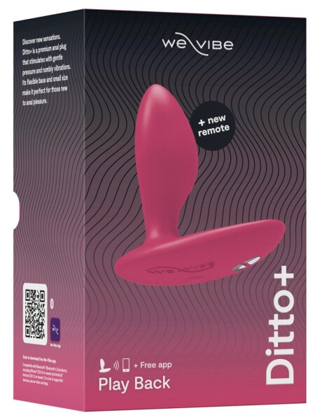 WE-VIBE Ditto+ Vibro Analplug pink