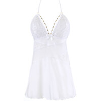 Axami babydoll & string white XL