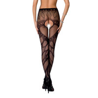 Passion Strumpfhose open ouvert tights black S/L