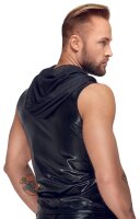 Noir Herren Shirt &auml;rmellos mit Kapuze M - 2XL