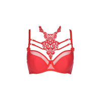 Axami Plus Size bra red