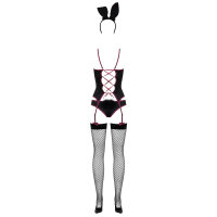 Obsessive Bunny suit 4 pcs black