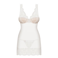 Obsessive chemise & thong white