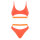Obsessive Miamelle bikini orange