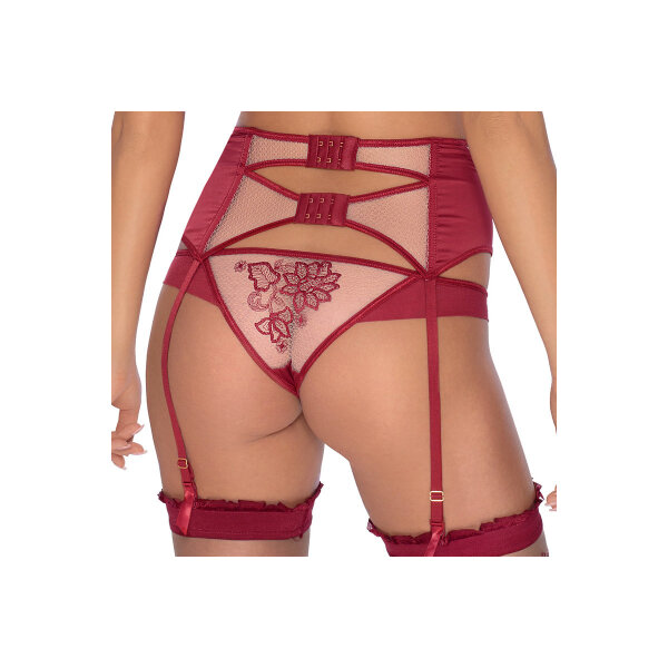 R&oacute;za Mehendi garter belt claret