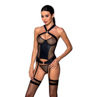 Passion Amanda corset & thong black