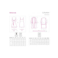 CoFashion Lingerie Melisenda chemise/peignoir schwarz