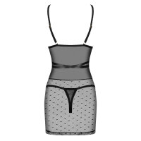 Obsessive Bowessa chemise & thong black