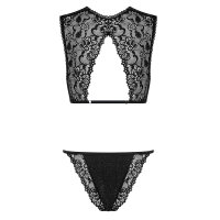 Obsessive Laurise 2pcs set black Size Plus