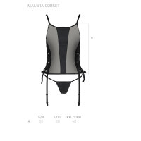 Passion Malwia corset & thong black