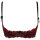Axami bra black-red with open cups