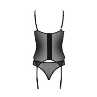 Passion ECO Selaginella corset & thong black