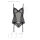 Passion ECO Selaginella corset & thong black