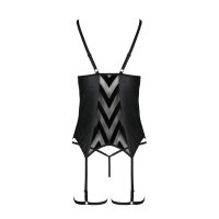 Passion Angelica corset & thong black