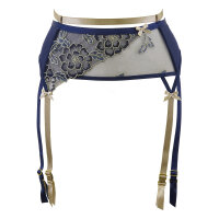 Axami garter belt blue-beige