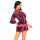 Beauty Night Fashion Summer peignoir & thong burgunder